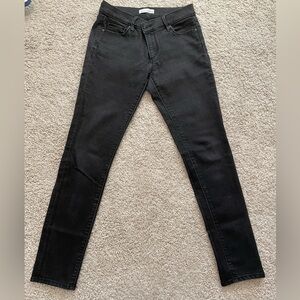 LOFT Women's Faded Black Skinny Jeans